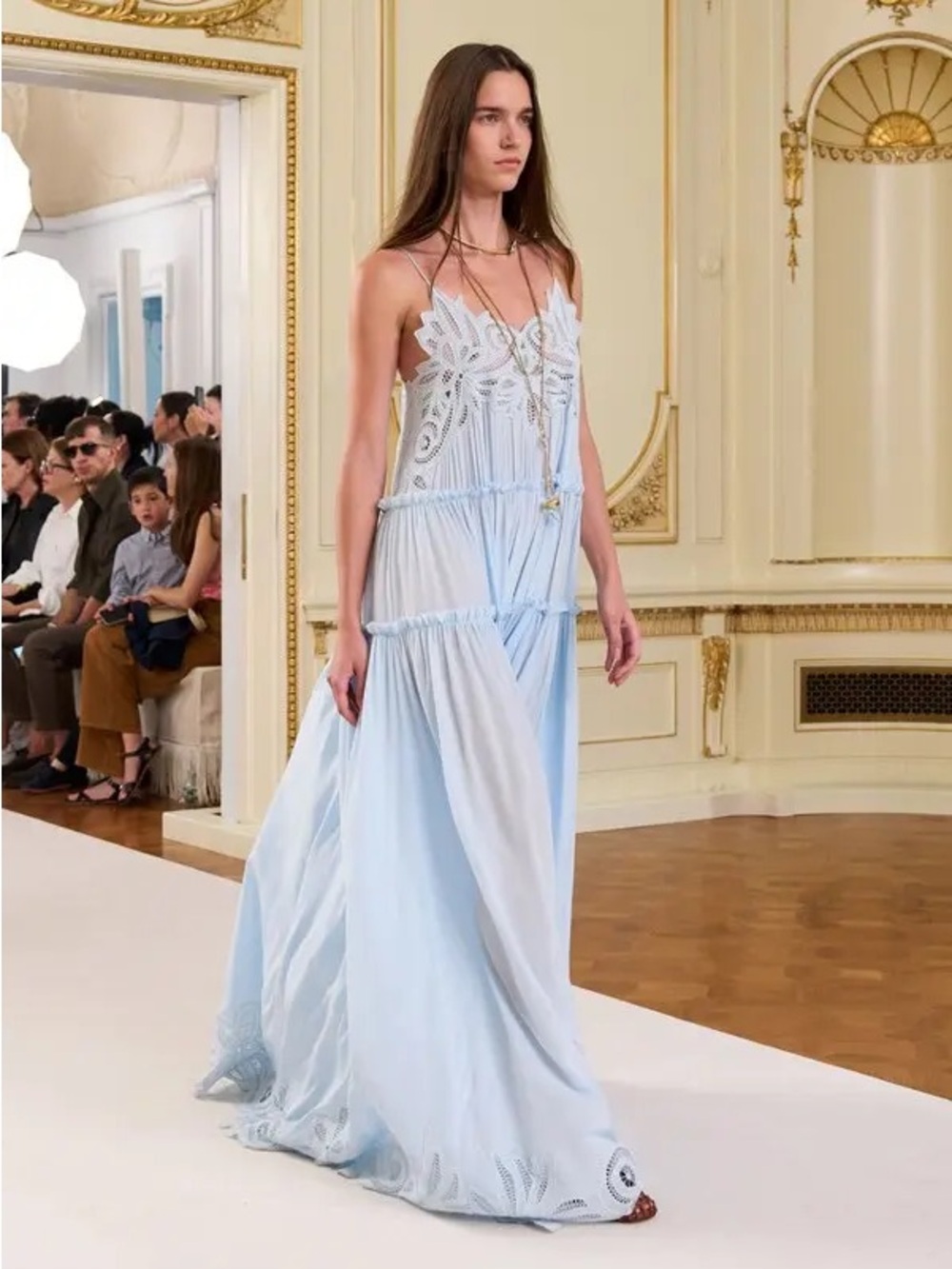 ULLA JOHNSON Filippa Lace Silk Gown 0 - Picture 4 of 11